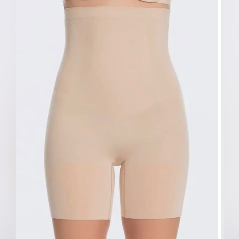 SPANX Nude High Waist Mid Thigh Body Shaper | Size Large